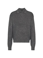 Cashmere and Silk Polo Sweater