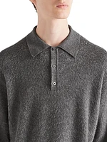 Cashmere and Silk Polo Sweater