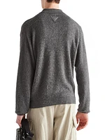 Cashmere and Silk Polo Sweater