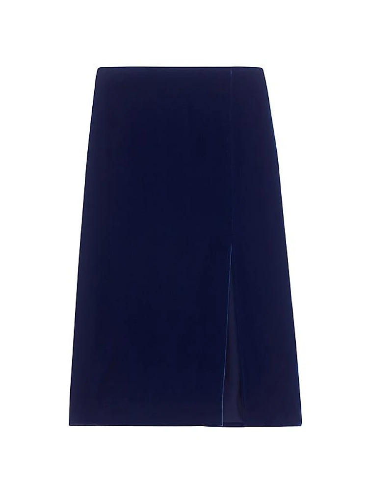 Velvet Pencil Skirt