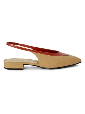 Rebecca Colorblocked Slingback Flats