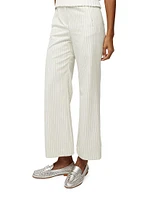 Dova Pinstriped Flare Pants