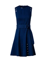 Eyelet A-Line Minidress