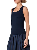 Square-Neck Sleeveless Top