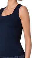 Square-Neck Sleeveless Top