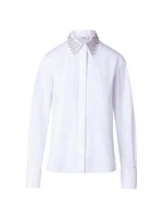 Embellished Collar Cotton Shirt