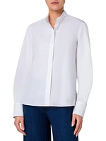 Embellished Collar Cotton Shirt