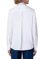 Embellished Collar Cotton Shirt