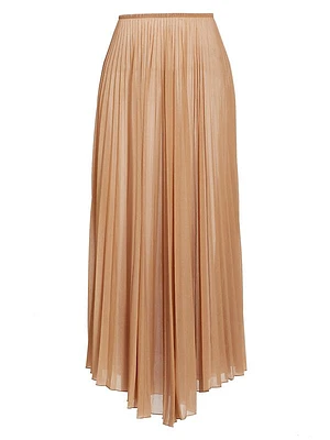 Mori Pleated Chiffon Maxi Skirt