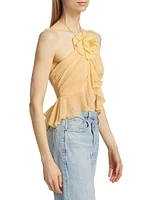 Walker Ruffle Halterneck Top