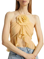 Walker Ruffle Halterneck Top