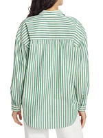 Janae Striped Cotton-Blend Shirt