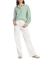 Janae Striped Cotton-Blend Shirt