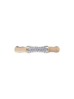 Bamboo 14K Yellow Gold & 0.35 TCW Diamond Ring