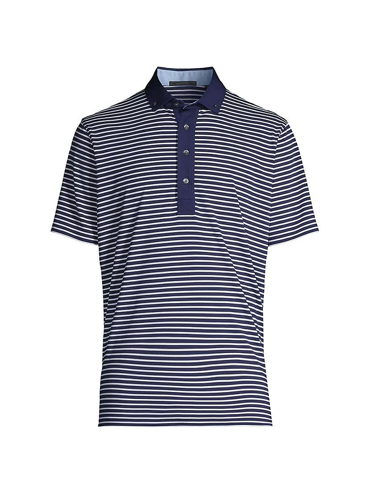 Natchez Striped Polo Shirt