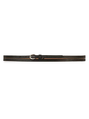 La Malicieuse Leather Wrap Belt