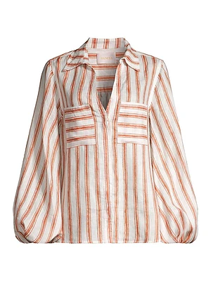 Ellie Striped Linen Shirt