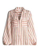 Ellie Striped Linen Shirt