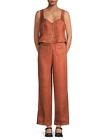 Eyenid High-Rise Wide-Leg Pants