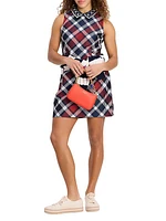 Jumbo Plaid Fit & Flare Dress