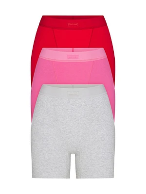 Cotton Rib 3-Pack Boxer