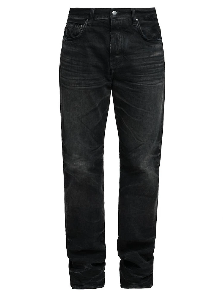 Released Hem Straight-Leg Jeans