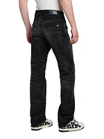 Released Hem Straight-Leg Jeans