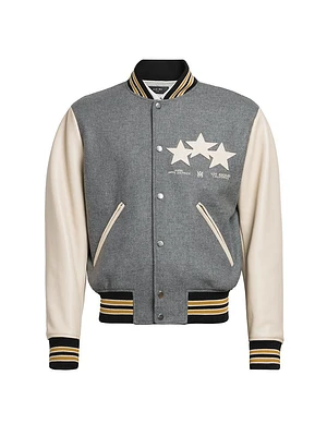 Oversized Stars Varsity Jacket