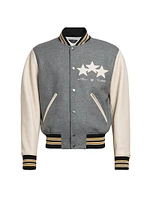 Oversized Stars Varsity Jacket