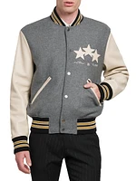 Oversized Stars Varsity Jacket