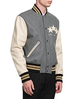 Oversized Stars Varsity Jacket