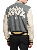 Oversized Stars Varsity Jacket