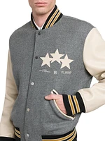 Oversized Stars Varsity Jacket