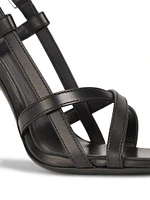 Medusa 95MM Leather Slingback Sandals