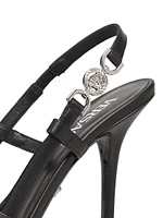 Medusa 95MM Leather Slingback Sandals