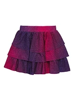 Little Girl's & Hi-Shine Tiered Skirt