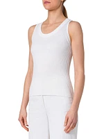 Cotton Rib-Knit Tank