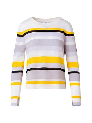 Striped Wool Crewneck Sweater