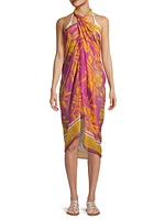 Marigold Floral Chiffon Sarong