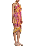 Marigold Floral Chiffon Sarong