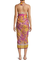 Marigold Floral Chiffon Sarong