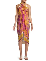 Marigold Floral Chiffon Sarong