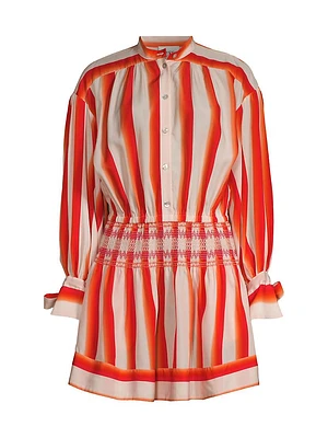 Striped Mini Shirtdress