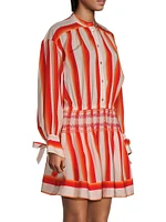 Striped Mini Shirtdress