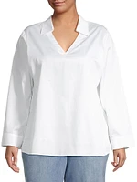 Plus Lilou Cotton Blouse