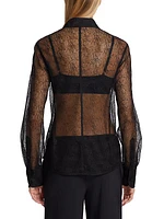 Webbed Lace Buttoned Shirt