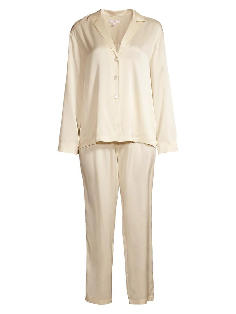 Washable Long-Sleeve Shirt & Pants Pajama Set