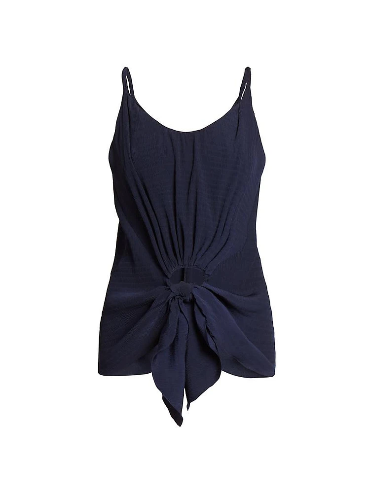 Knotted Sleeveless Top