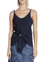 Knotted Sleeveless Top