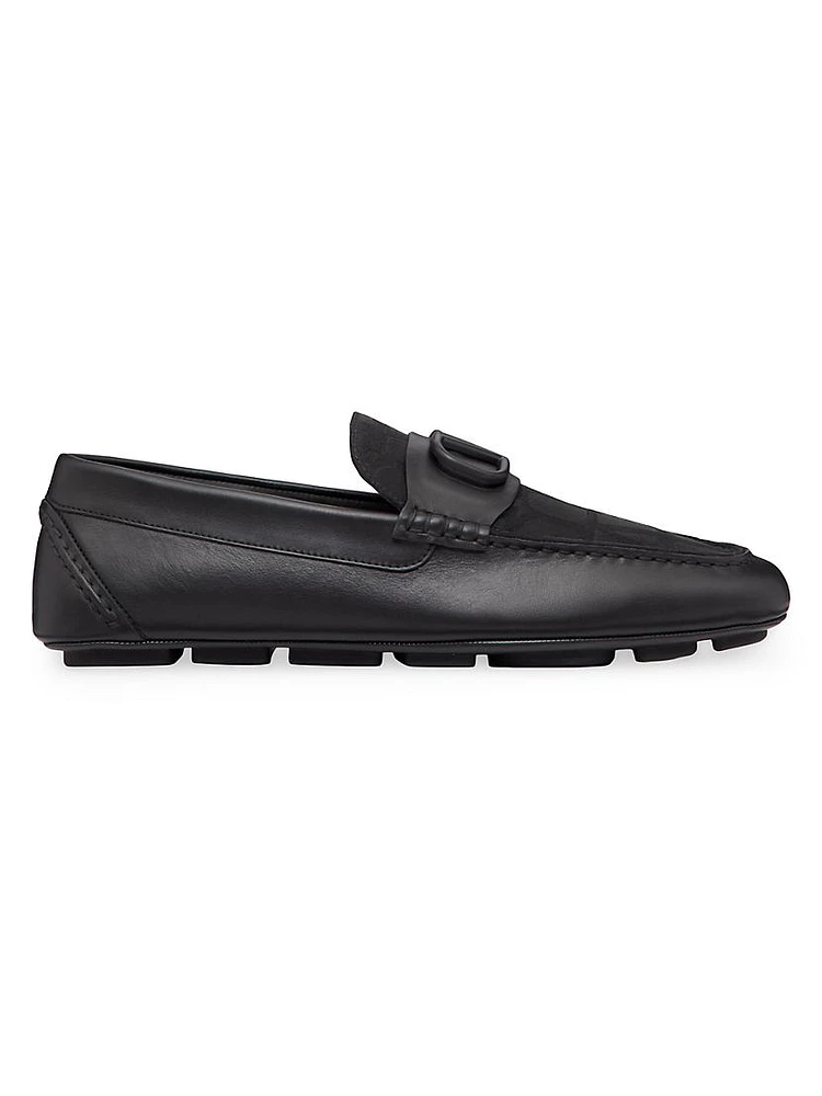 VLogo Signature Driving Shoes Calfskin